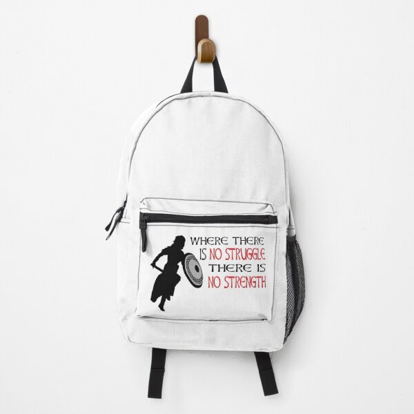 Item preview, Where There Is No Struggle There Is No Strength Viking Warrior Motivation designed and sold by Midgardr.