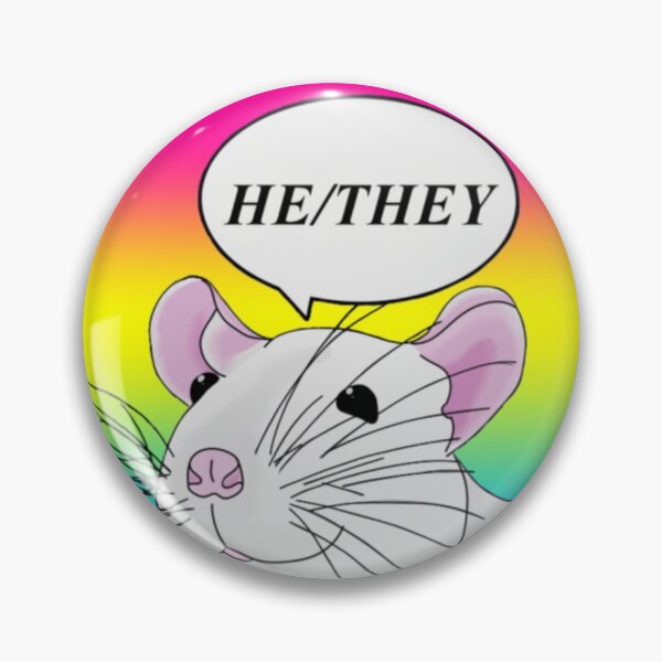 Item preview, He/They Pronoun Rat (Pansexual Flag) designed and sold by secondhandheals.