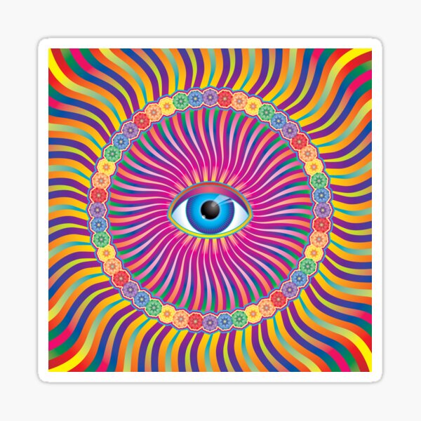 Psychedelic Eye Art Sticker