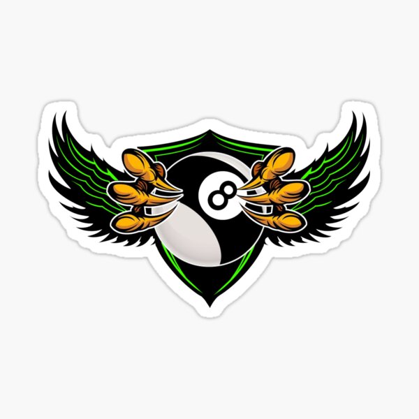 8ball Wings | Pool Billiards Eightball Sticker