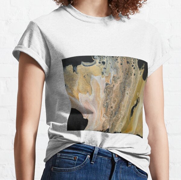 Abstract in yellows, cream and black Classic T-Shirt
