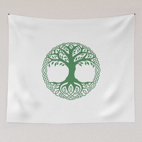 Item preview, Vikings Symbol - Yggdrasil - Tree of Life - Green designed and sold by Harley-Jay.