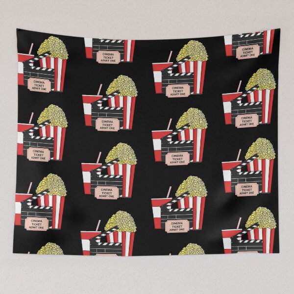Item preview, Movie night cinema film lover pattern  designed and sold by Thought2reality.