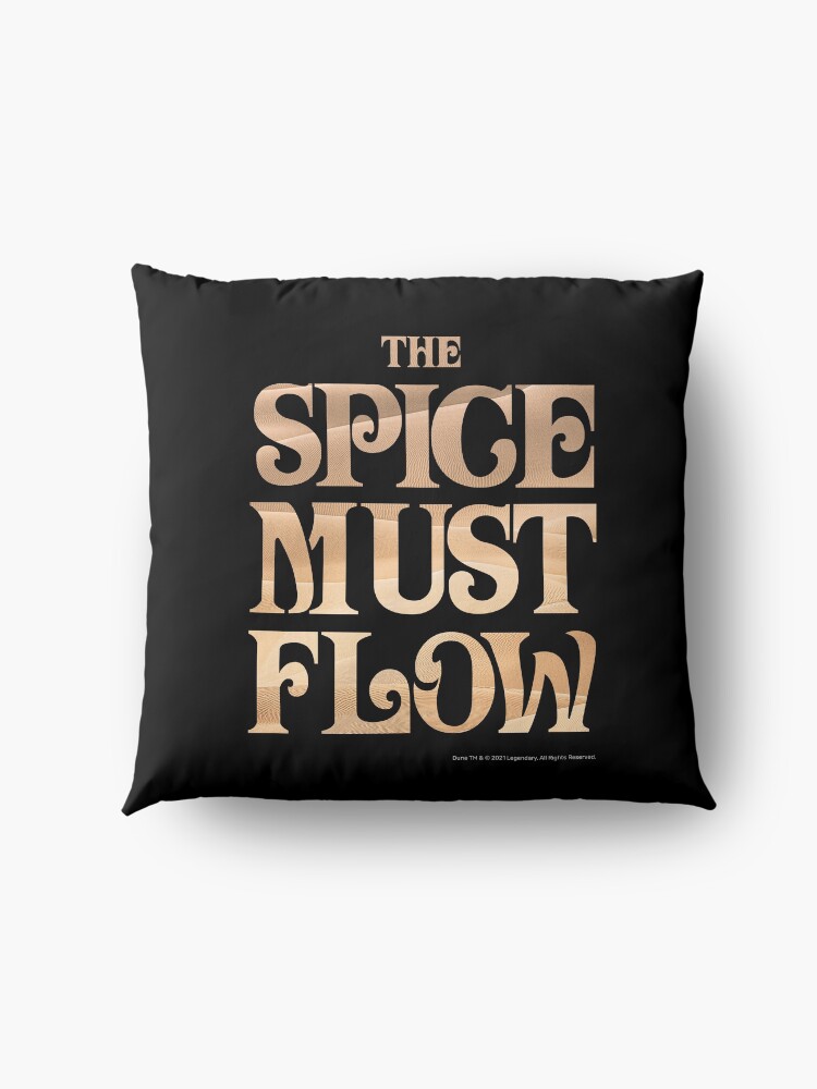 Alternate view of The Spice Must Flow, Dune Floor Pillow