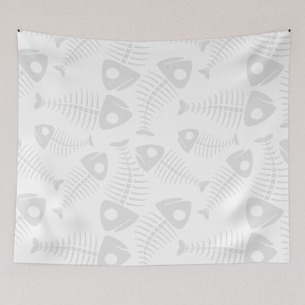 Item preview, Grey Fish Pattern designed and sold by LADYGOODMOOD.