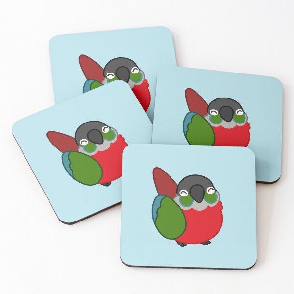 Item preview, Crimson Belied Conure Borb designed and sold by catyart.