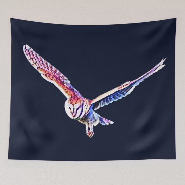 Item preview, Flying Barn Owl designed and sold by cafeteeria.