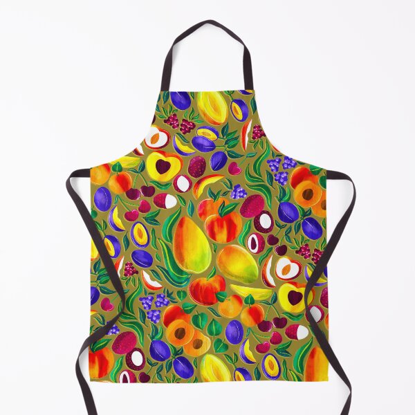 Item preview, Stone Fruit Fiesta - Mustard designed and sold by TigaTiga.