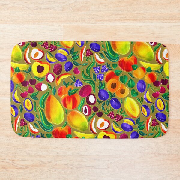 Item preview, Stone Fruit Fiesta - Mustard  designed and sold by TigaTiga.