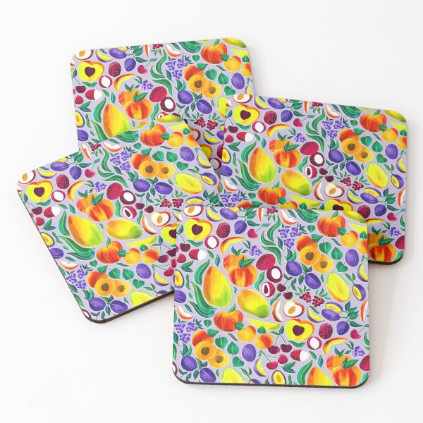 Item preview, Stone Fruit Fiesta - Lilac  designed and sold by TigaTiga.