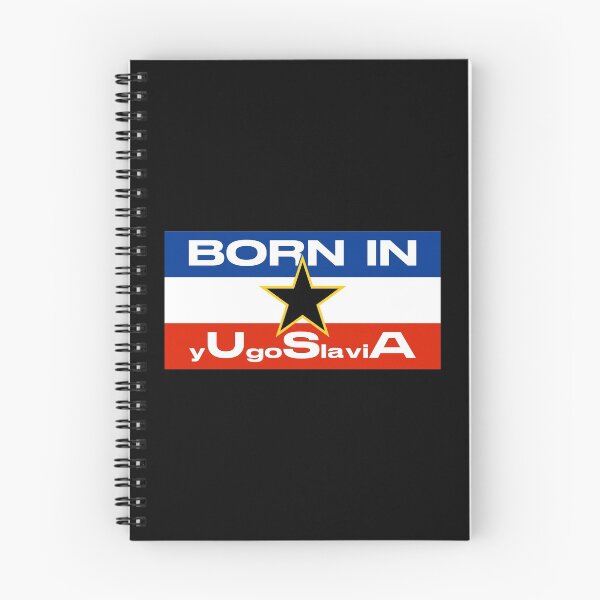 Item preview, Born In Yugoslavia  - Funny USA born in europe yugo flag designed and sold by Alaadin Bendali Braham.