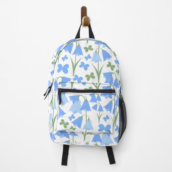 Aperçu de l'œuvre Campanules Bleues Et Petits Papillons créée et vendue par Victoria Riabov.
