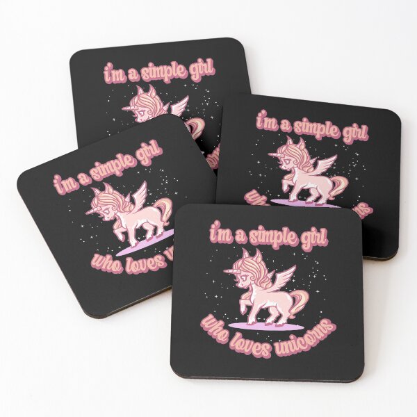 Item preview, I'm a simple girl who loves unicorns designed and sold by FurioInc.