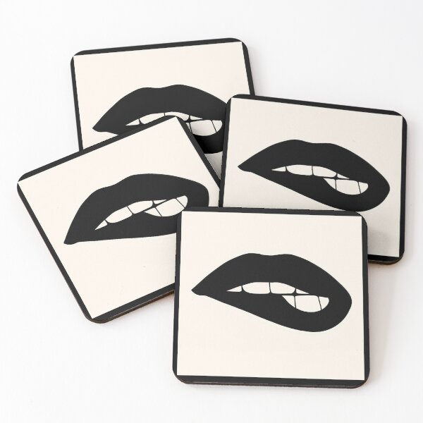 Item preview, SEXY MOUTH BLACK AND WHITE VINTAGE designed and sold by SmartDigitalArt.