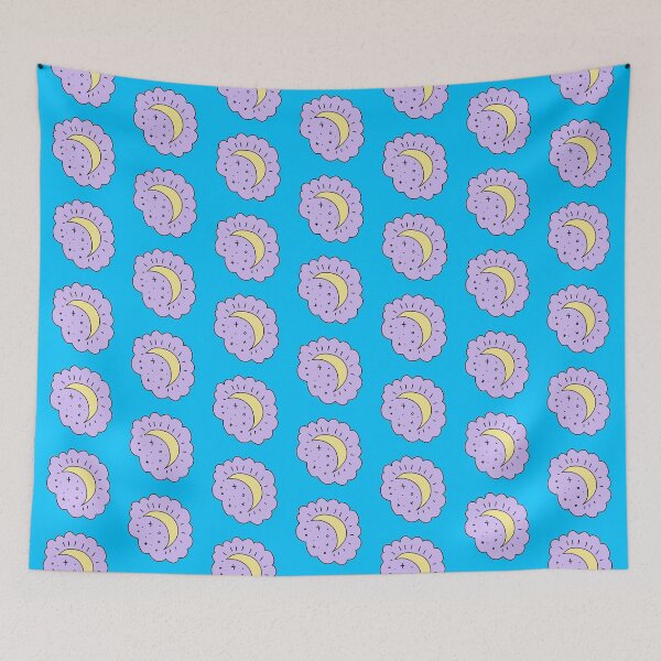 Item preview, Moon is my best friend - purple pastel moon cloud aesthetic designed and sold by opalsunsetart.