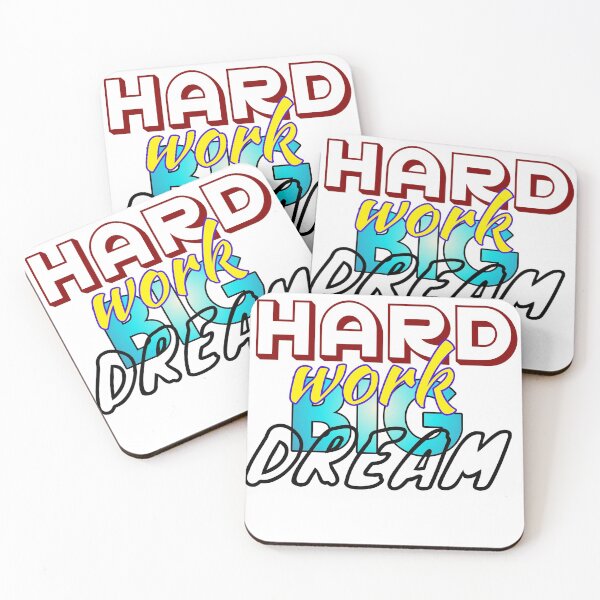 Item preview, Hard work Big dream designed and sold by Pattern Vista Studio.