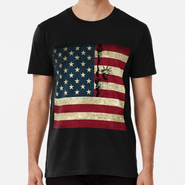 In God We Trust Liberty Flag Premium T-Shirt