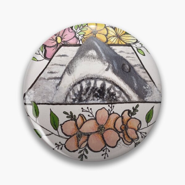 Item preview, Tiburón floral designed and sold by GothFrogJazz.
