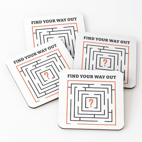 Item preview, Find Your Way Out Maze (black) designed and sold by dass-art.
