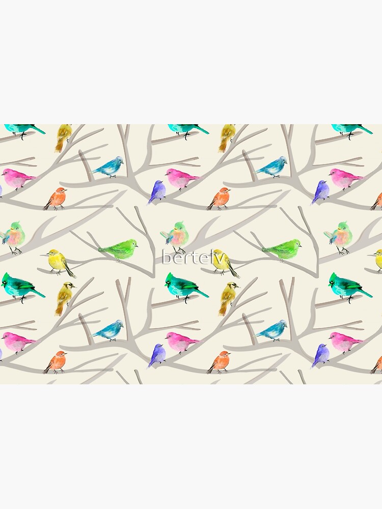 Imagen 3 de 3, Cuaderno de tapa dura con la obra Pájaros en las ramas, diseñada y vendida por bertelv.