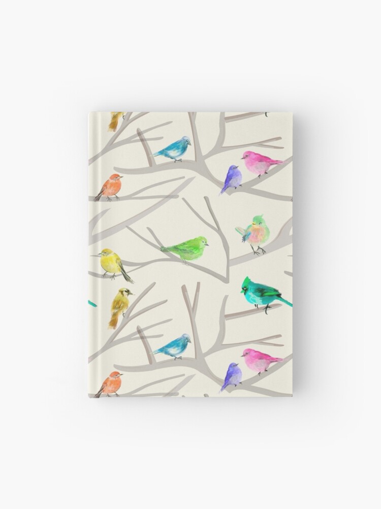 Imagen 1 de 3, Cuaderno de tapa dura con la obra Pájaros en las ramas, diseñada y vendida por bertelv.