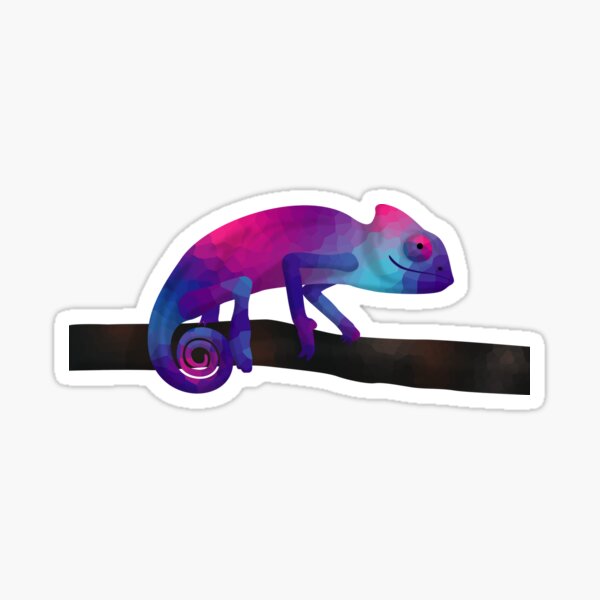 Multifaceted chameleon Sticker