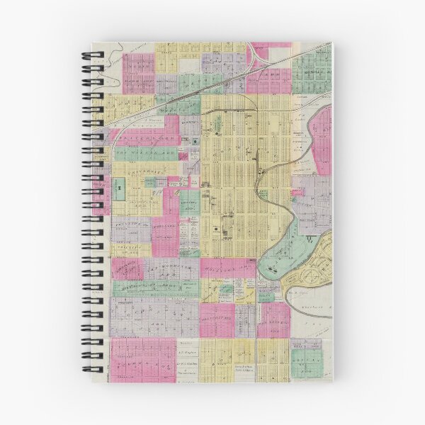 Artikelvorschau, Old Salina KS Karte (1887) Vintage Stadt von Kansas Atlas entworfen und verkauft von BravuraMedia.