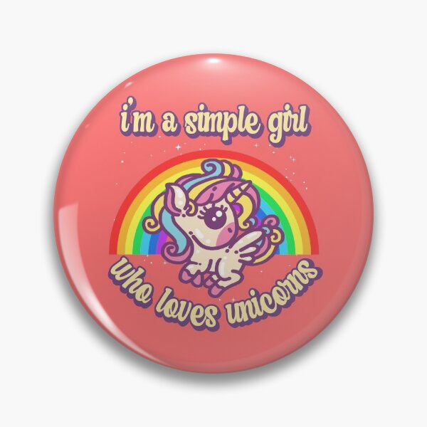 Item preview, I'm a simple girl who loves unicorns designed and sold by FurioInc.