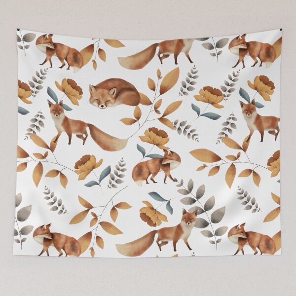 Item preview, Woodland fox pattern  designed and sold by Lizreed1827.