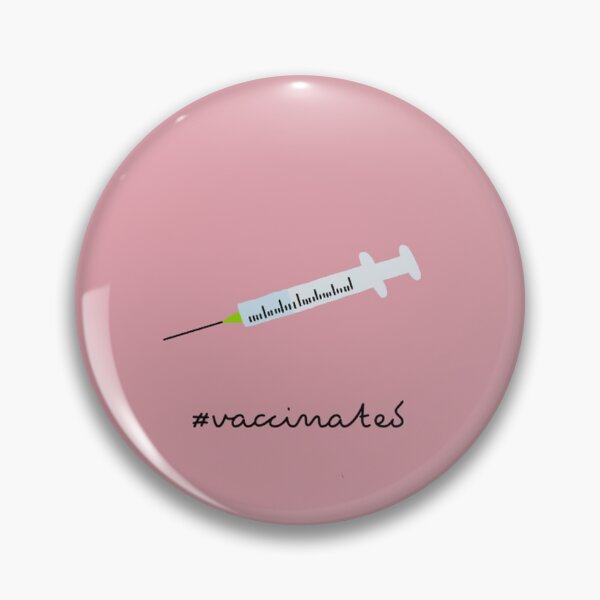Item preview, #vaccinated, pink designed and sold by SoundWeave.