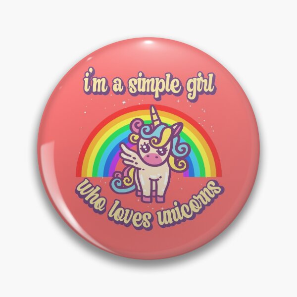 Item preview, I'm a simple girl who loves unicorns designed and sold by FurioInc.