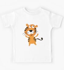 Cartoon Tiger Kids Tee