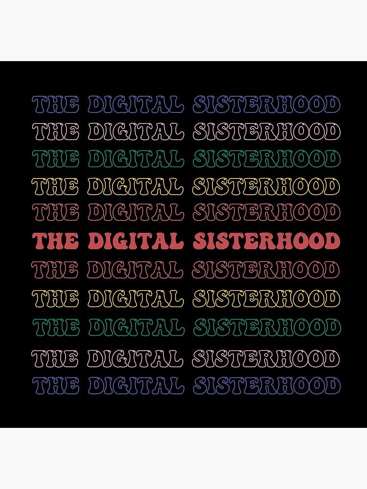 Thumbnail 2 of 2, Tote Bag, The Digital Sisterhood Logo (Outlined) Tote Bag designed and sold by Thedigitalsis.