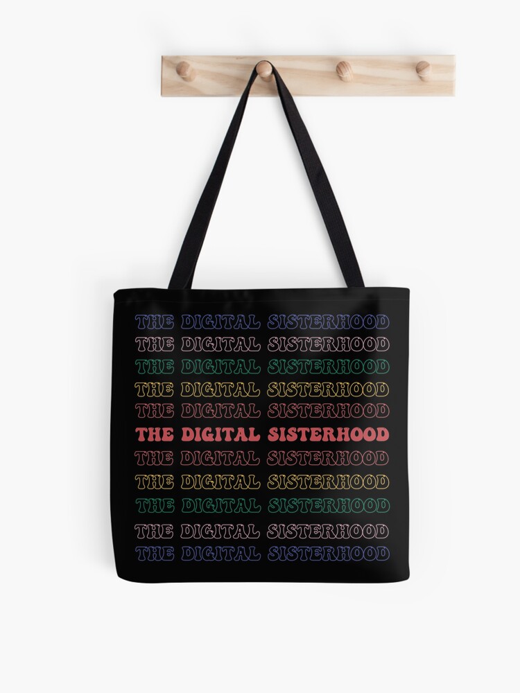 Thumbnail 1 of 2, Tote Bag, The Digital Sisterhood Logo (Outlined) Tote Bag designed and sold by Thedigitalsis.