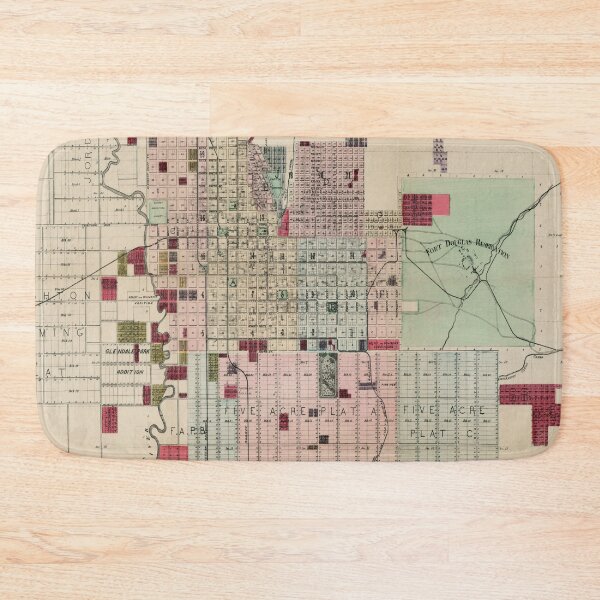Item preview, Old Salt Lake City UT Map (1889) Vintage SLC Utah City & Street Atlas designed and sold by BravuraMedia.