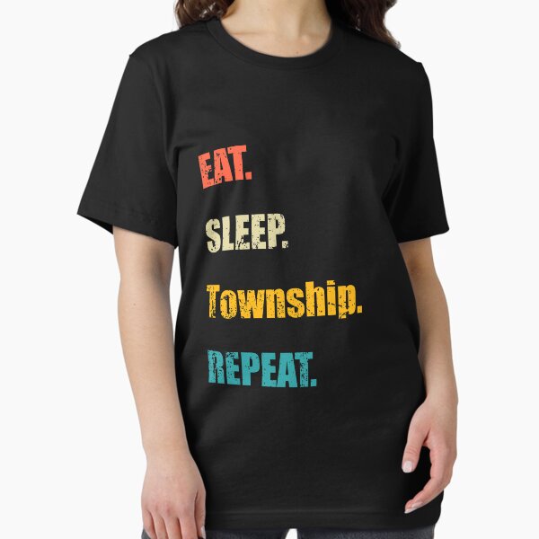 Item preview, Eat sleep Township repeat designed and sold by YR MART.