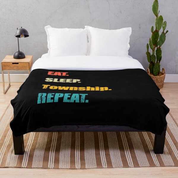 Eat Sleep Roblox Repeat Throw Blanket