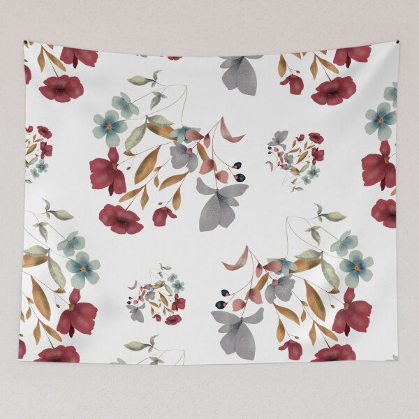Item preview, Woodland red flowers designed and sold by Lizreed1827.