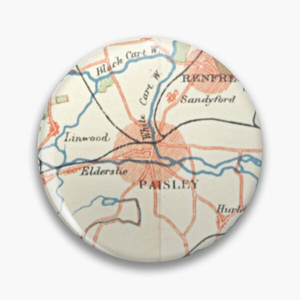 Item preview, PAISLEY & surrounding area map 1899 designed and sold by yourscotland.