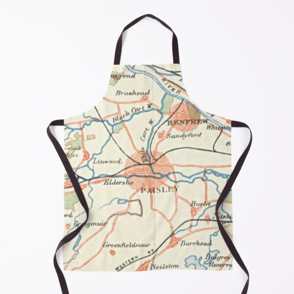 Item preview, PAISLEY & surrounding area map 1899 designed and sold by yourscotland.