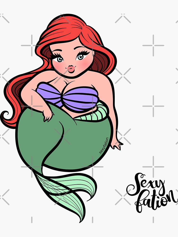 Mermaid Sexyfation Sticker For Sale By Sexyfation Redbubble