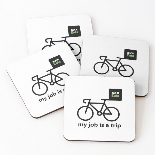 Item preview, My job is a trip - bicycle delivery Text base design designed and sold by Babadollcraft.