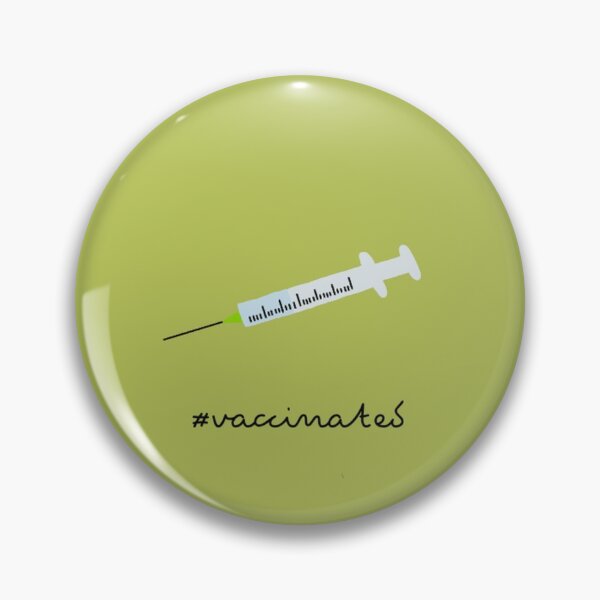 Item preview, #vaccinated, green designed and sold by SoundWeave.