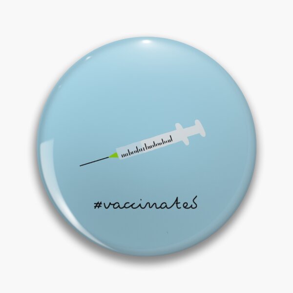 Item preview, #vaccinated, blue designed and sold by SoundWeave.