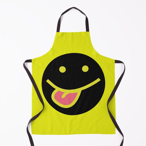 Aperçu de l'œuvre Happy Face with Tongue Out Jaune avec du noir. créée et vendue par mastiendass.