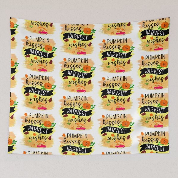 Item preview, Pumpkin Kisses Harvest Wishes - Autumn Season Gifts designed and sold by younghopes.