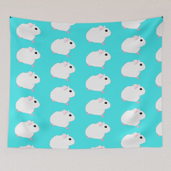Item preview, Little White Hamster Print designed and sold by RevolutionInPaint.