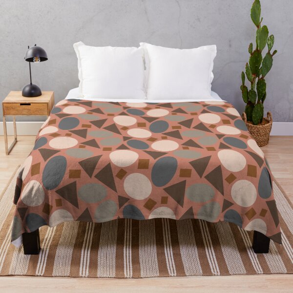 Item preview, Geometry on Rich Taupe Repeat 5748 designed and sold by Art in My Loft.