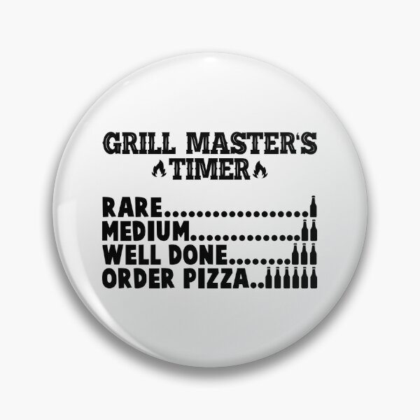 Item preview, Grill Master's Timer! Rare, Medium, Well done, Order pizza designed and sold by Apoorv Choudhary.