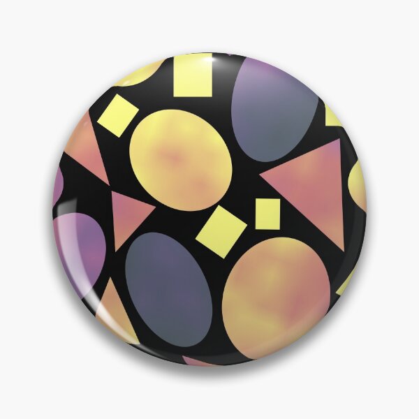 Item preview, Geometry Glowing Shapes on Black Repeat 5748 designed and sold by Art in My Loft.